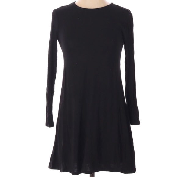 ASOS‎ black jersey long sleeve dress keyhole back size US 2 - Picture 1 of 5